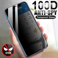 【A PRETTY】100D Anti SpyGlass สำหรับ IPhonemini 11 ProPrivacy ปกป้องหน้าจอ X XR XS6 6S 7 8 PLUS Glass