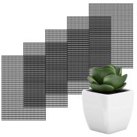 5pcs Flower Pot Mesh Pad 20x30cm Rectangular Bonsai Pot Bottom Grid Mat Mesh Prevent Soil Loss Drainage Netting Hole Screen tray