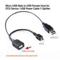 ??HOT!!ลดราคา?? สาย โอทีจี Micro USB Male To USB Female Host OTG Cable &amp;USB 2.0 Male Power Cable Y Splitter ##ที่ชาร์จ แท็บเล็ต ไร้สาย เสียง หูฟัง เคส Airpodss ลำโพง Wireless Bluetooth โทรศัพท์ USB ปลั๊ก เมาท์ HDMI สายคอมพิวเตอร์