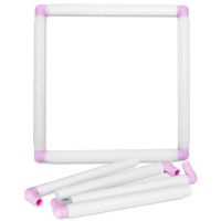 Square Plastic Clip Frame for Embroidery Cross-Stitch Quilting Needlepoint, Square Plastic Embroidery