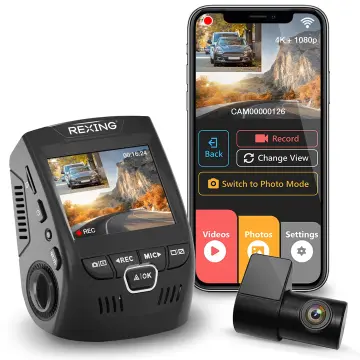 Rexing V33 3 Channel Dashcam w/ Front, Cabin and Rear Camera Bby-v33