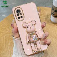 หมีรุนแรงลูกอมสเตอริโอ3D หรูหราชุบที่วางแบบหมุนได้ฝาหลัง TPU เคสนิ่มใส่โทรศัพท์สำหรับ Huawei Nova 10 Pro/Nova 3i/Nova 5i/Nova 5T/Nova 6 SE/Nova 7 SE/Nova 7i/Nova 7 Pro/โนวา8 Pro/ โนวา8 SE/โนวา8i/โนวา9 SE