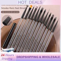 1PC Nail Art Drawing Liner Brush Design Tip Painting Drawing Carving Dotting FlatFan Liner Acrylic Gel UV Polish Manicure Tool Artist Brushes Tools