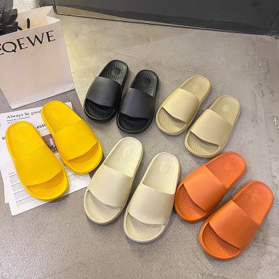 Wholesale slippers female summer home interior fashion contracted comfortable pure color woman men slippers slippers summer