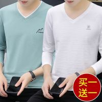 Spring 2022 men long sleeveinside takemensrender unlined upper garment of loose popular logo t-shirts ins trend