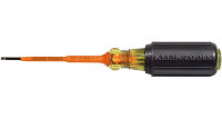 Klein Tools 607-3-INS Insulated Screwdriver, 3/32-Inch Cabinet Tip with 3-Inch Shank