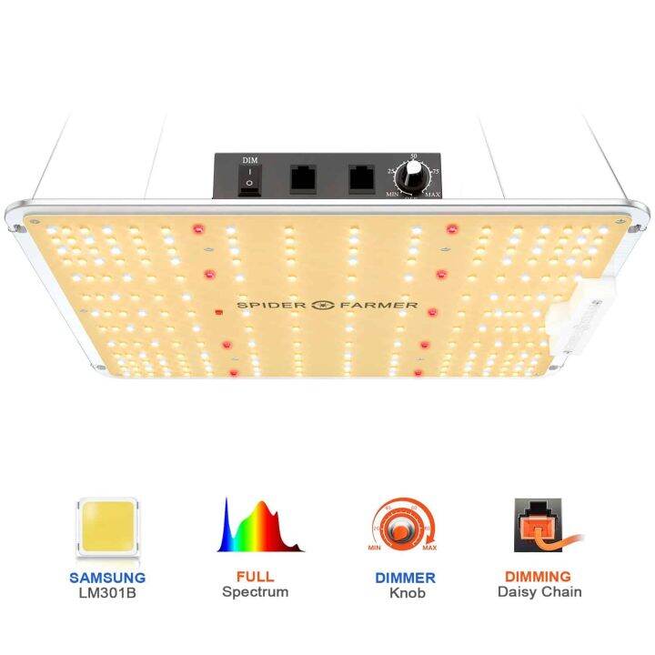Spider Farmer SF1000 LED Grow Light ไฟปลุกต้นไม้ Full Spectrum Samsung ...