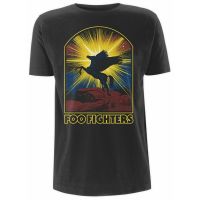 2023มาใหม่ผ้าฝ้าย100 แฟชั่น Tee ใหม่ Foo Fighters วงโลหะสีดำแขนสั้นผู้ชายเสื้อยืด
