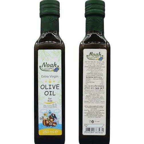 noah-gourmet-น้ำมันมะกอกสำหรับเด็ก-ค่ากรดโอเลอิคต่ำไม่เกิน-0-3-100-extra-virgin-olive-oil-for-kids-low-acidity-250-ml