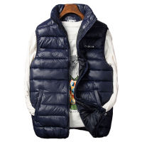 Winter Mens Sleeveless Jacket Big Sizes Black Vest Autumn Casual Warm Thick Coats Male Cotton-Padded Fashion Men Waistcoat Vest