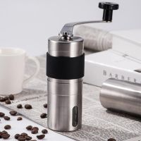 Silver Coffee Grinder Mini Stainless Steel Handmade Coffee Bean Hand Manual Burr Grinders Mill Kitchen Tool Grinders