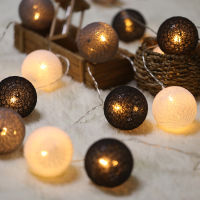 3 Meter 20 Pcs Balls Battery Power Led String Light,6Cm Cotton Ball String Party Lights,HomePatioRomantic Wedding Xmas Decor