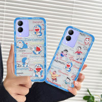 เคส Vivo Y17s ลายการ์ตูนน่ารักใหม่โดเรมอนกันกระแทกแบบใสปลอกซิลิโคนนิ่มเคสโทรศัพท์Vivo Y17s เคสสวยปก