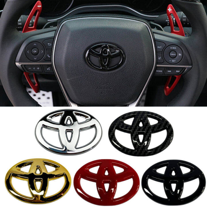 Car Sticker Steering Wheel Center Logo Emblem Badge Decals Auto Styling Interior for Toyota Vios