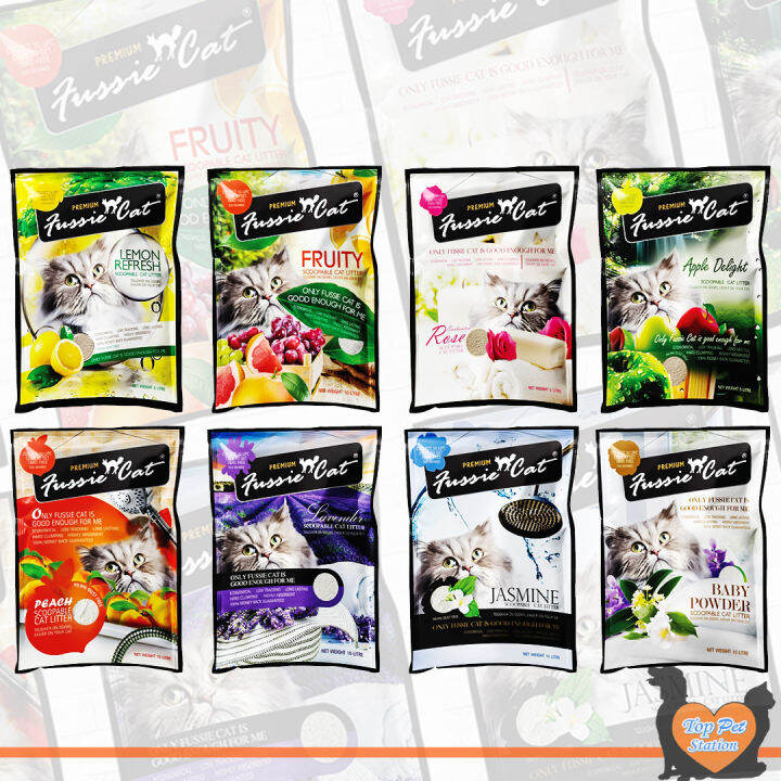 Fussie Cat Premium Scoopable Cat Litter 10L Lazada