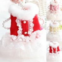 Lovely Pet Skirt Mild to Skin Pet Dress Button Closure Keep Warmth Pet Tulle Shirt Dress Dresses