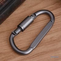 （AT）ขนาดใหญ่ D รูปร่างอลูมิเนียม Carabiner Quick Release SpringCamping BuckleOutdoor พวงกุญแจ Carabiner Drop Shipping