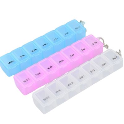 1 PC Portable Travel Pills Box Tablet Holder 7 Days Weekly Medicine Box Tablet Holder Storage Case Mini Plastic Drug Container