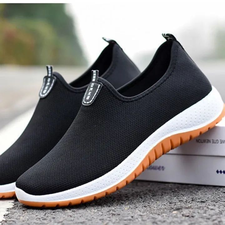 size-37-44-รองเท้าเดินวัยกลางคนและผู้สูงอายุ-รองเท้าพ่อ-ระบายอากาศ-แต่เพียงผู้เดียวเส้นเอ็น-แต่เพียงผู้เดียวรองเท้าผ้าใบเก่า-mens-single-shoes