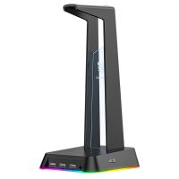 Onikuma St-2 Headset Stand Rgb with 3 USB Ports Desktop Headset Stand is Suitable for Pc Gamers Headset