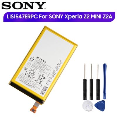 แบตเตอรี่ทดแทน LIS1547ERPC สำหรับ Sony Xperia Z2 MINI D6563 Z2ขนาดกะทัดรัด ZL2 SOL25 Z2A Z2MINI ของแท้แบตเตอรี่3000MAh