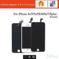 จอ LCD OLED สำหรับ iPhone 6 6S 7 8 PlusTouch Scree สำหรับ iPhone 6 Plus 6S Plus Digitizer แทนการประกอบสำหรับ iPhone 4 4S 5 5S 5c SE