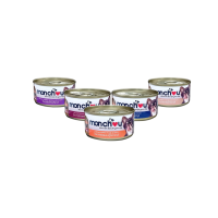 Monchou Can Adult Dog Food All Flavor 70g อาหารสุนัขชนิดเปียกบรรจุกระป๋อง