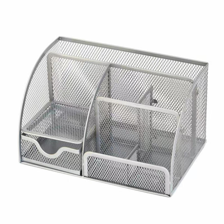 clips-box-for-office-use-school-stationery-storage-rack-metal-mesh-storage-holder-office-desk-organizer-square-container-organizer