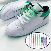 COD SDFGERTERTEEE 1 Pair Gradient Color Cashew Flowers Shoelaces Flat Canvas Casual Shoe Lace Women Men Rainbow Shoe Strings