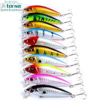 Minnow Fishing Lure Vib 7.2ซม. 8.7G 3d ตา Bionic Hard เหยื่อตกปลาประดิษฐ์อุปกรณ์เสริมสำหรับน้ำจืดน้ำทะเล