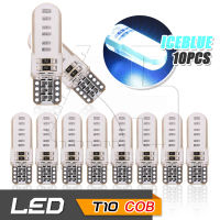 65Infinite (แพ๊ค 10 COB LED T10 W5W สีฟ้า) 10x COB LED Silicone T10 W5W รุ่น Extra Long ไฟหรี่ ไฟโดม ไฟอ่านหนังสือ ไฟห้องโดยสาร ไฟหัวเก๋ง ไฟส่องป้ายทะเบียน กระจายแสง 360องศา CANBUS สี ฟ้า (Ice Blue)