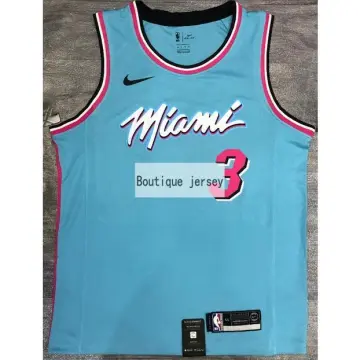 Miami Heat Dwayne Wade #3 Vice Nights Nike Swingman Jersey Size 50