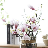 Artificial Magnolia Silk Fake Flower Branch Fleur Artificielle Flores Arrange Table Wedding Home Decor Party accessory Artificial Flowers  Plants