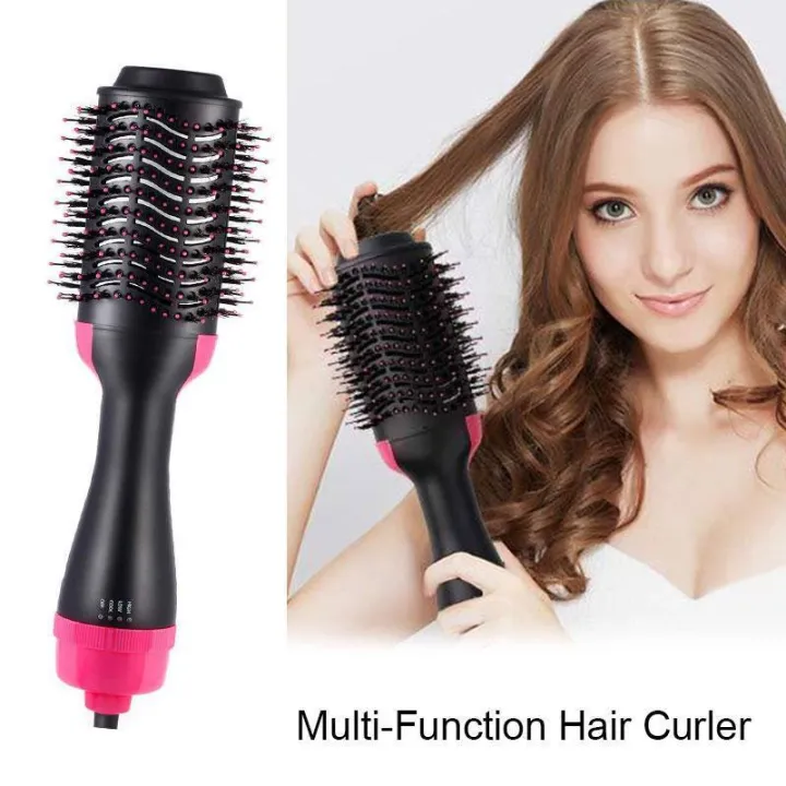 3 in 1 Electric Hair Dryer Comb One-Step Hot Air Brush Blow Straightener  Curler Professional Curling Iron Professional Hair Styler Comb Infrared  Negative Ion Hot Air Comb Straight Curling | Lazada