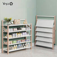 YEYA ชั้นวางรองเท้า shoes shelf วางรองเท้าได้หลายคู้ แข็งแรง ชั้นวางรองเท้า ชั้นวางของแบบพับเก็บได้ ติดตั้งง่าย วางที่ข้างประตู ประหยัดพื้นที่ สะดวกสบาย ชั้นวางของสำหรับใช้ที ชั้นวางรองเท้าไม้ ชั้นวางรองเท้า