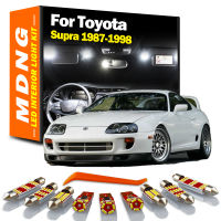 MDNG สำหรับ Toyota Supra 1987-1993 1994 1995 1996 1997 1998ยานพาหนะ LED ภายในโดมแผนที่ชุดไฟรถยนต์หลอดไฟ Led C An BUS ไม่มีข้อผิดพลาด