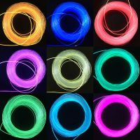 3.0mm~6mm Car DIY LED Light Milky PMMA Side Glow Plastic Fiber Optic Cable Hanging rope lamp Curtain Home Desk Mat Lighting RGB