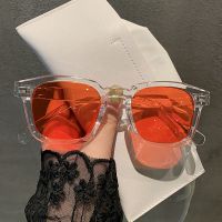 【hot】 Fashion Oversized Sunglasses Woman Brand Designer Glasses Big Frame Gradient Shades Oculos De Sol