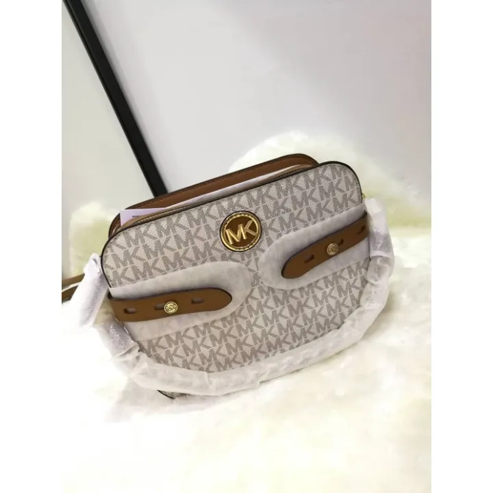 MK Michael Kors Carmen Large Saffiano Leather Crossbody Bag US