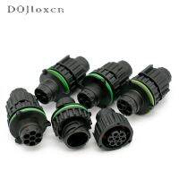 1/5/10/20 Set 2 3 4 6 7 PIn Round HOWO A7 Odometer Speed Sensor Black Male Female Plug Sealed Wiring Connector 967650-2 967650-1Wires Leads Adapters