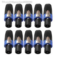 10PCS/2PCS 4-Pole 4Pin NL4FC Connector Ohm Plug Speaker Audio Cable Plug Adapter 4 Pin Speakon Female Jack Accessories