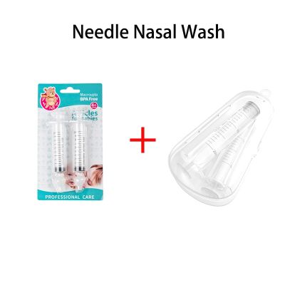 【CW】 4Pcs Baby Cleaner Rhinitis Nasal Washer Needle Tube Kids Aspirator Syringe Washing for Children