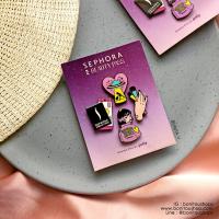 BONITA U ❤️ Sephora Enamel Pins By Polly  เซ็ตเข็มกลัดน่ารักๆ