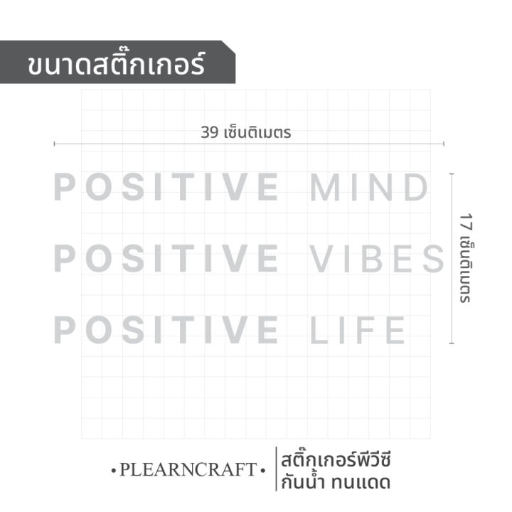 positive-mind-สติ๊กเกอร์ติดกระจก-สติ๊กเกอร์น่ารัก-สติ๊กเกอร์ติดผนัง