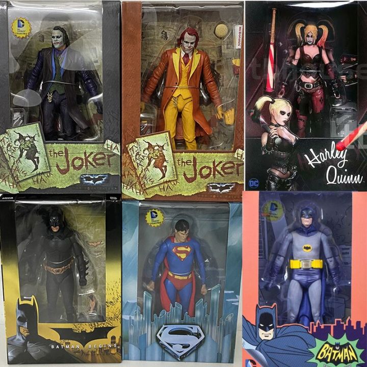NECA Joker Batman Figure Heath Ledger Harley Quinn Action Figure Mafex 051  Joker Model Toy Gift for Christmas 