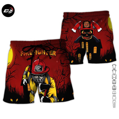 2023 Firefighter Halloween 3D All Over Printed Shorts FC694.jpg