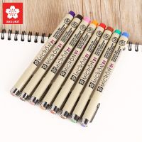 SAKURA 1pcs Micron Pen Multicolor 0.25mm 0.45mm Marker Pen Watercolor Markers Liners for Drawing Dessin Sketch Rotulador 0105 Highlighters Markers