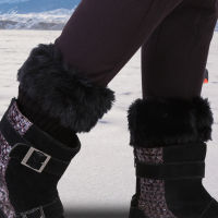 1 Pair Winter Leg Warmer Crochet Knitted Boot Cuff Sock Short Leg Warmer