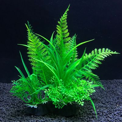 hot！【DT】 12 Kinds Artificial Aquarium Weeds Ornament Aquatic Decoration Accessories 14cm
