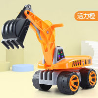 Childrens Toy Excavator Childrens Sliding Excavator Can Sit and Ride Old Excavator Mule Cart Engineering Vehicle with Music